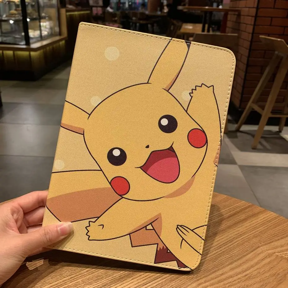 

For Apple ipad mini 3 2 1 4 case cartoon Pocket Monsters Stand PU Leather Protective Case TPU back Cover for ipad mini 4 Coque