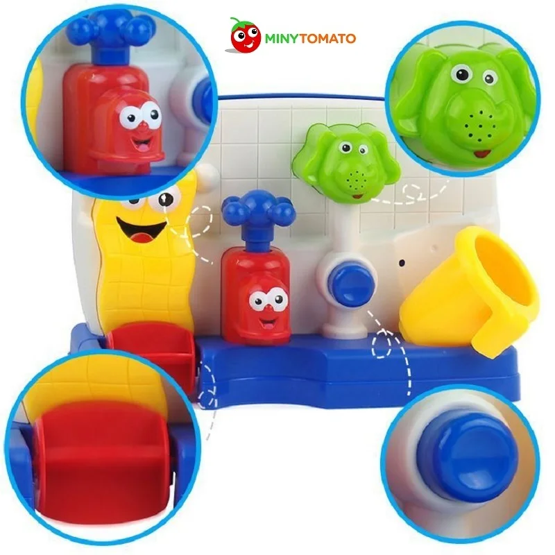 Free Shipping Safe and Nontoxic Baby Bath Toys Wheel Type And Water Spray Type Toys Baby Toy