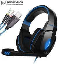 KOTION EACH G4000 Gaming Headphones casque PC Gamer Best Stereo Headset with Microphone/LED Light for Computer Game KOTION EACH G4000 Gaming Headphones casque PC Gamer Best Stereo Headset with Microphone/LED Light for Computer Game
