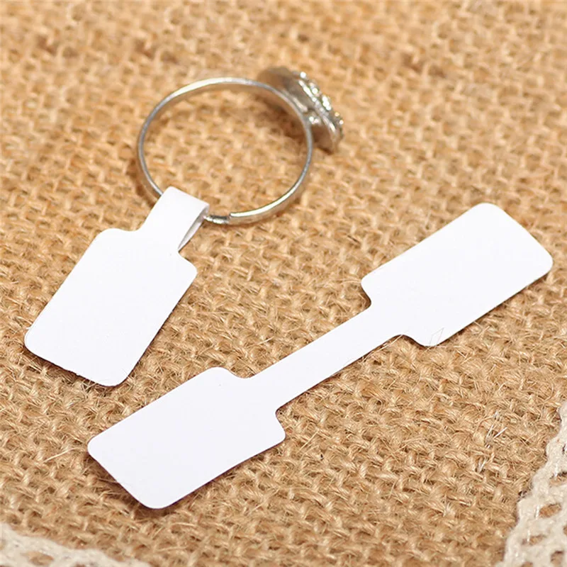 100/50pcs/bag Blank Paper Price Tags Stickers For Craft Necklace Ring Bracelet Price Labels Tags Display Jewelry Making Findings