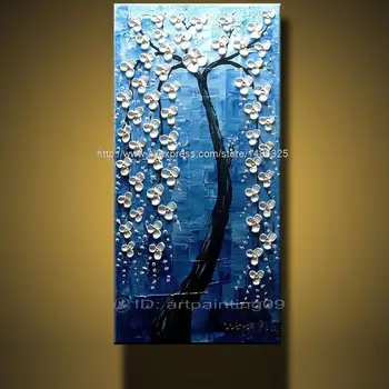 

Wall Painting Abstract Oil Painting Floral POP Knife Art Home Decoration Canvas Art Wall Decor Wall Art Free Shipping