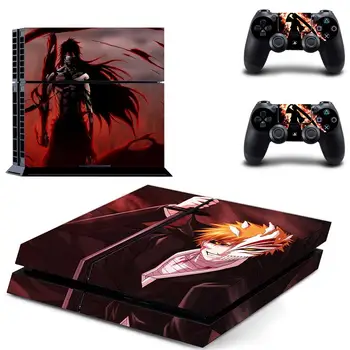 

JIAYOLIVE Cool Bleach Anime PS4 Skin Sticker for Sony Playstation 4 Console & 2 Controller Protective Sticker