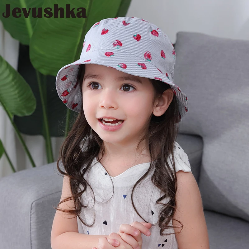 

Baby summer hat beach hat for kids panama hat baby girls sun hat with strawberries SH004