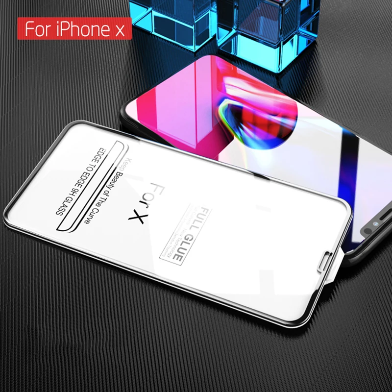 

MicroData For Apple iPhone 8 7 6S 6 Plus X XR XS MAX 5D COLD CARVING Curved Edge Full Cover Tempered Glass Screen Protector Film