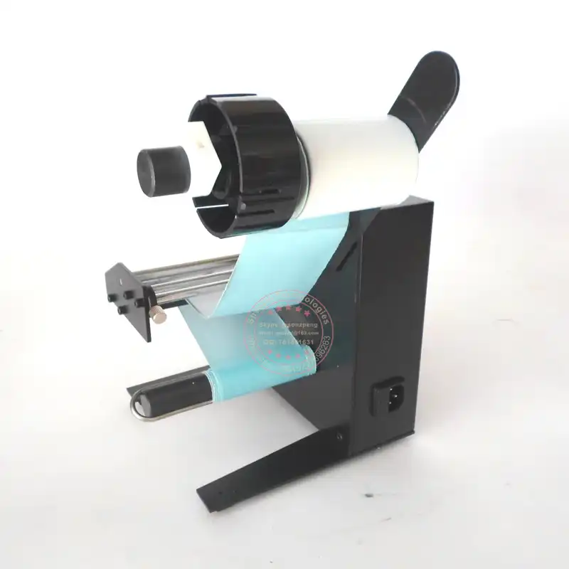 Label dispensor electrical label applicator semi automatic labelling