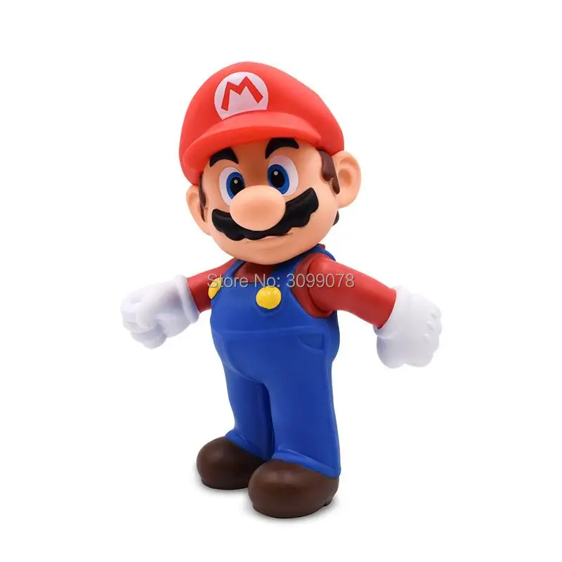 2 Styles Free Shipping Super Mario Bros Mario Luigi PVC Action Figure Collection Toy Doll 9\