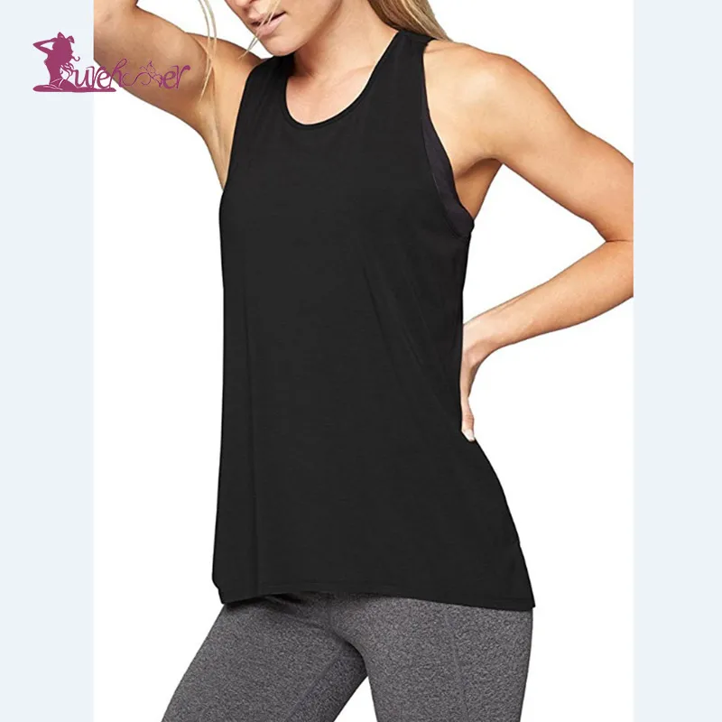Lurehooker, рубашки для йоги, топ для йоги, женские спортивные рубашки для спортзала, женская футболка, одежда для фитнеса, женский жилет без рукавов, одежда для бега - Цвет: Black