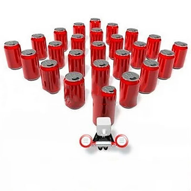 

Close-up cola bottles one into two amgic tricks