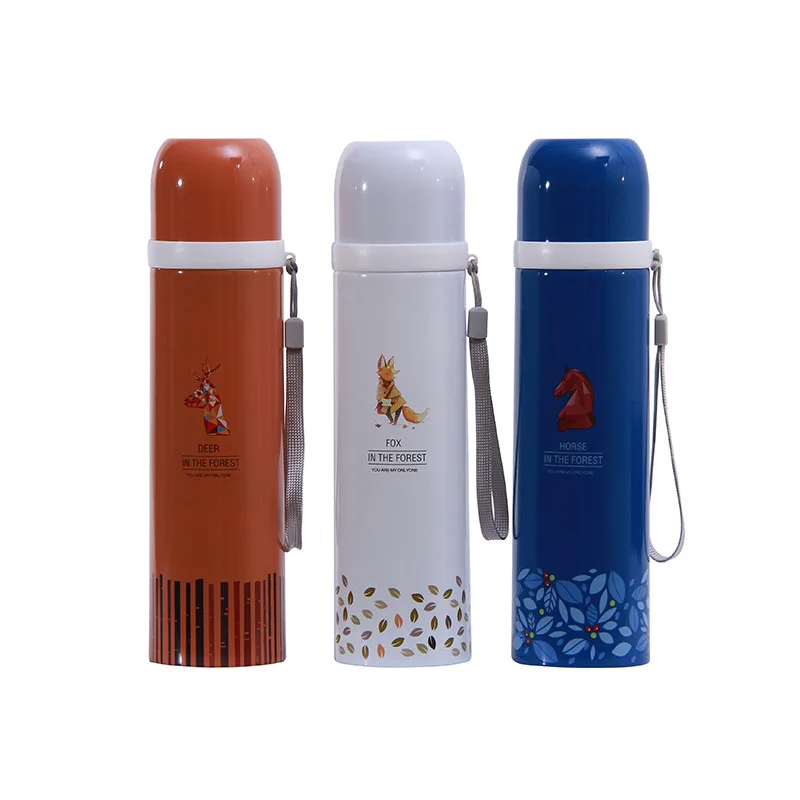 

Men Women's Business Vacuum Flask Water Bottle Coffee Mug Outdoor Stainless Steel Children Student Cute Bottles Straight Cup