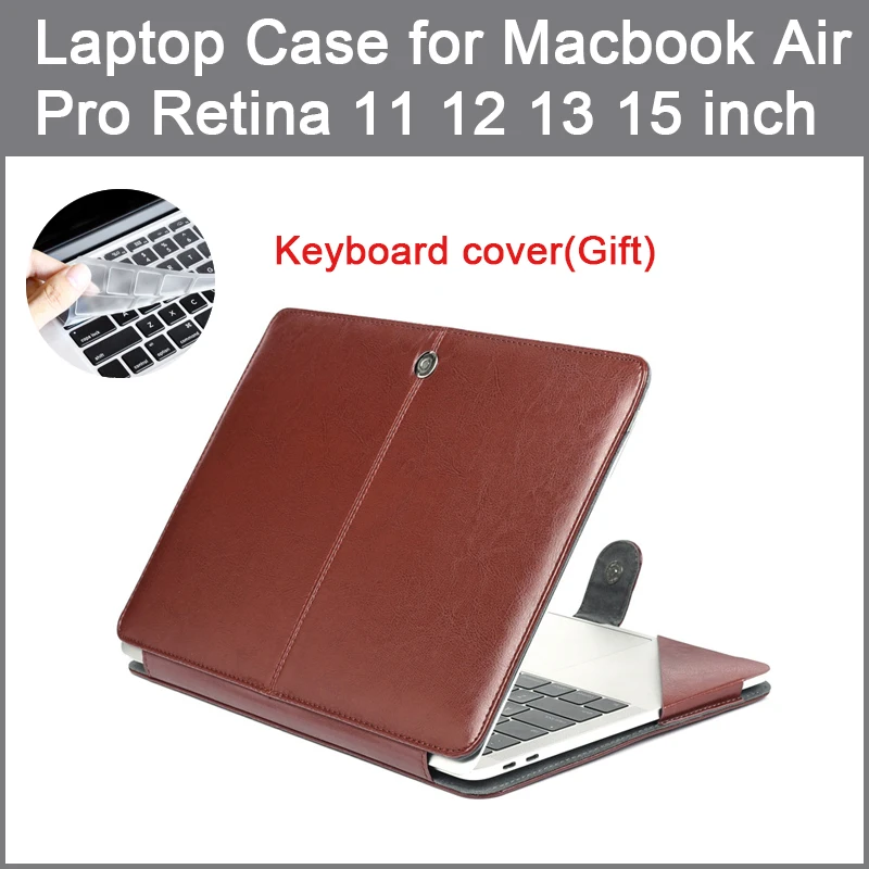 

PU leather Bag Case For Apple MacBook Air Pro Retina 11 12 13 15 2016 2017 New Pro 13 15 inch with Touch Bar + Keyboard cover