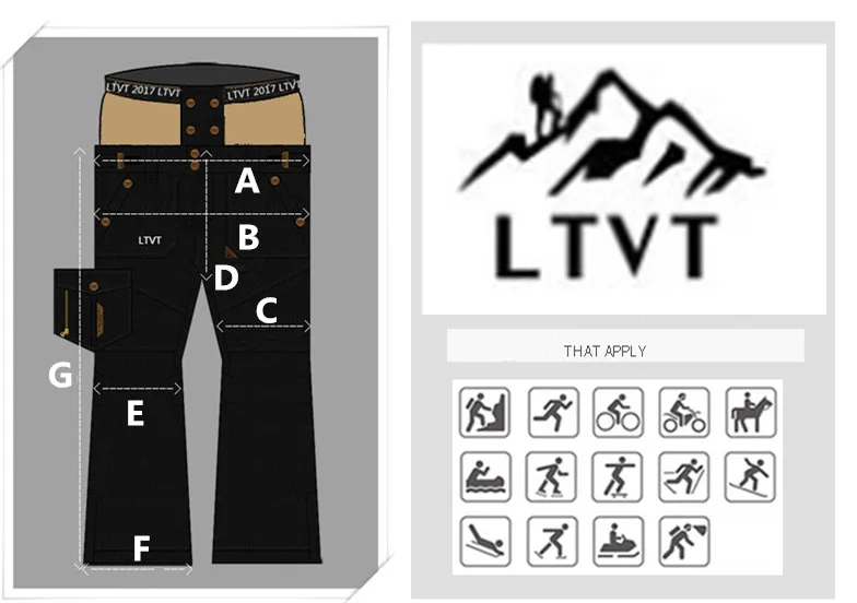 LTVT пара зимних лыжных штанов однобортные двойные штаны многоцветные стеганые теплые водонепроницаемые толстые мужские/женские лыжные штаны