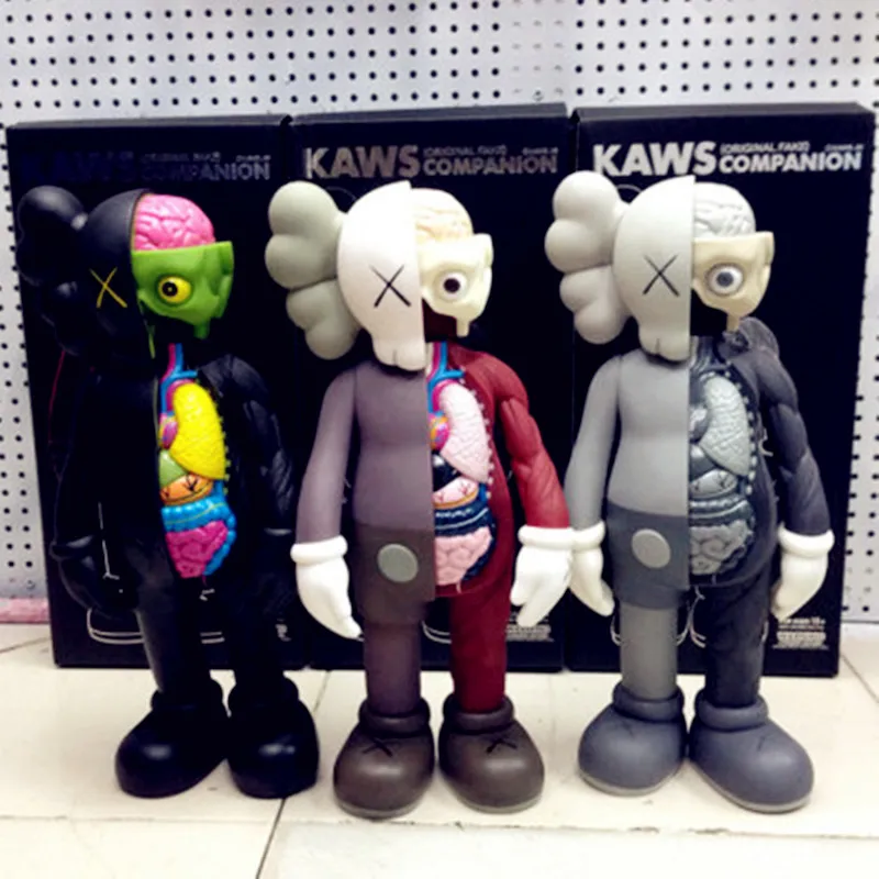 16 дюйм(ов) Медиком игрушки KAWS Брайан OriginalFake стрит-арт BFF ПВХ фигурку Коллекционная модель игрушки S155