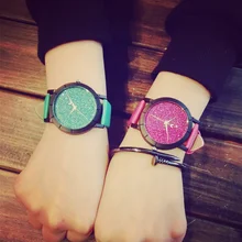 2016 de Lujo de Las Mujeres Relojes Señoras Reloj de pulsera de Cuarzo de Cuero de Las Mujeres Famosas Marcas de Moda Delgada Ocasional Reloj Relojes Mujer