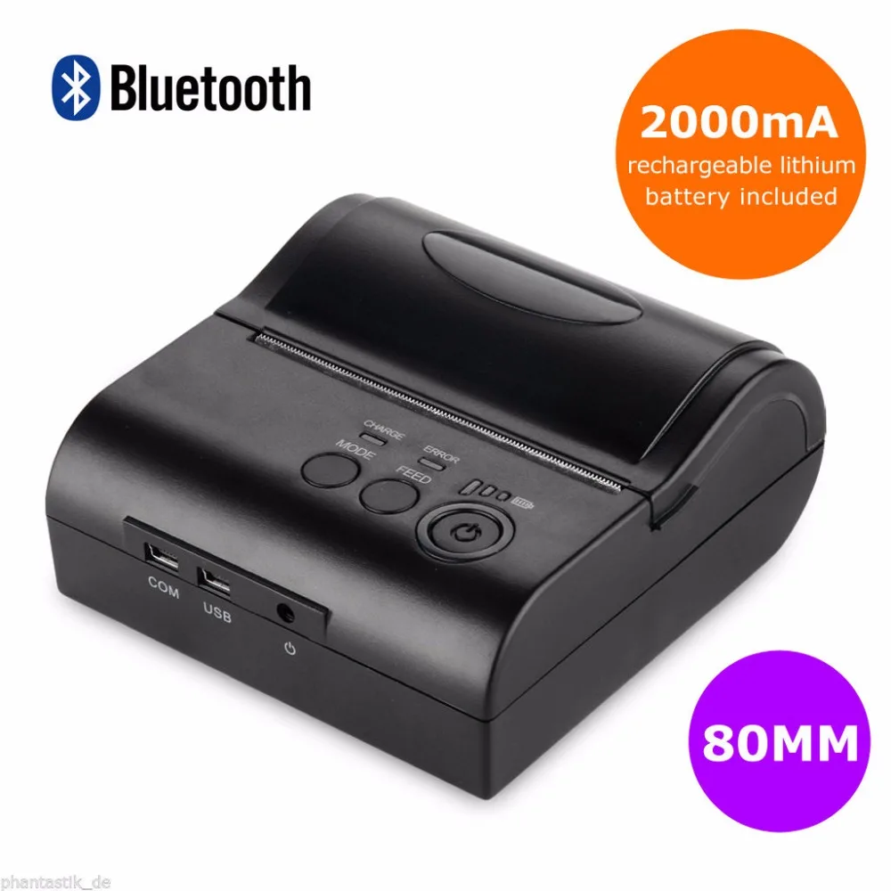 Buy 80mm Portable Bluetooth 4.0 Wireless Receipt