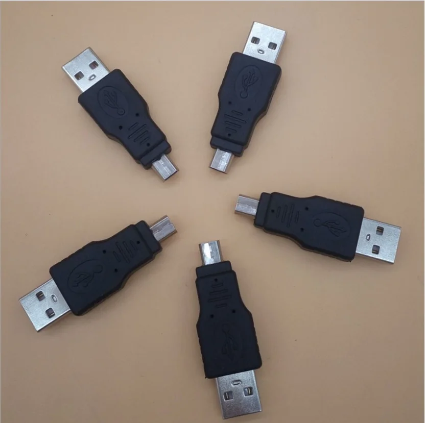 100 قطع شحن مجاني + تتبع عدد + usb وذكر أن ميني 5 دبوس ذكر محول محول