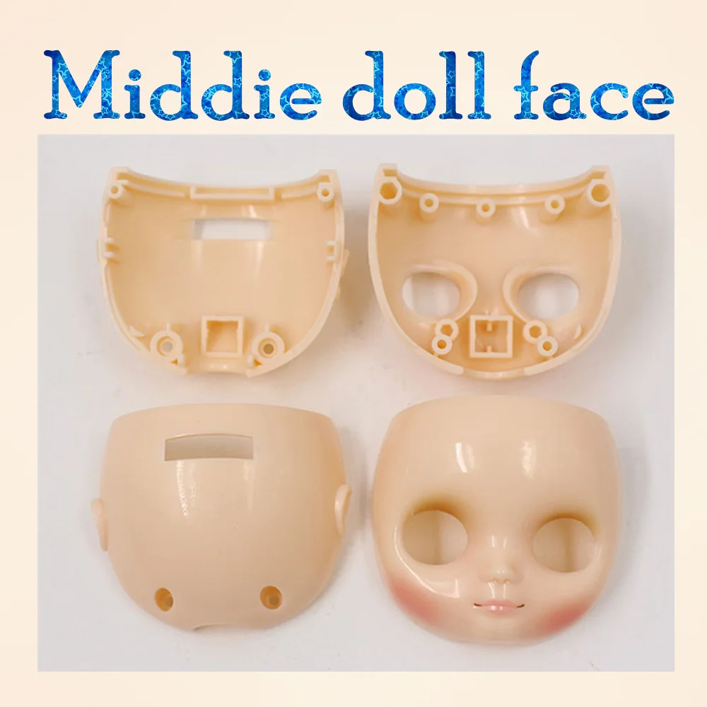 Только для куклы middie blyth(20 см, 1/8) Лицевая панель белая кожа натуральная кожа лицо