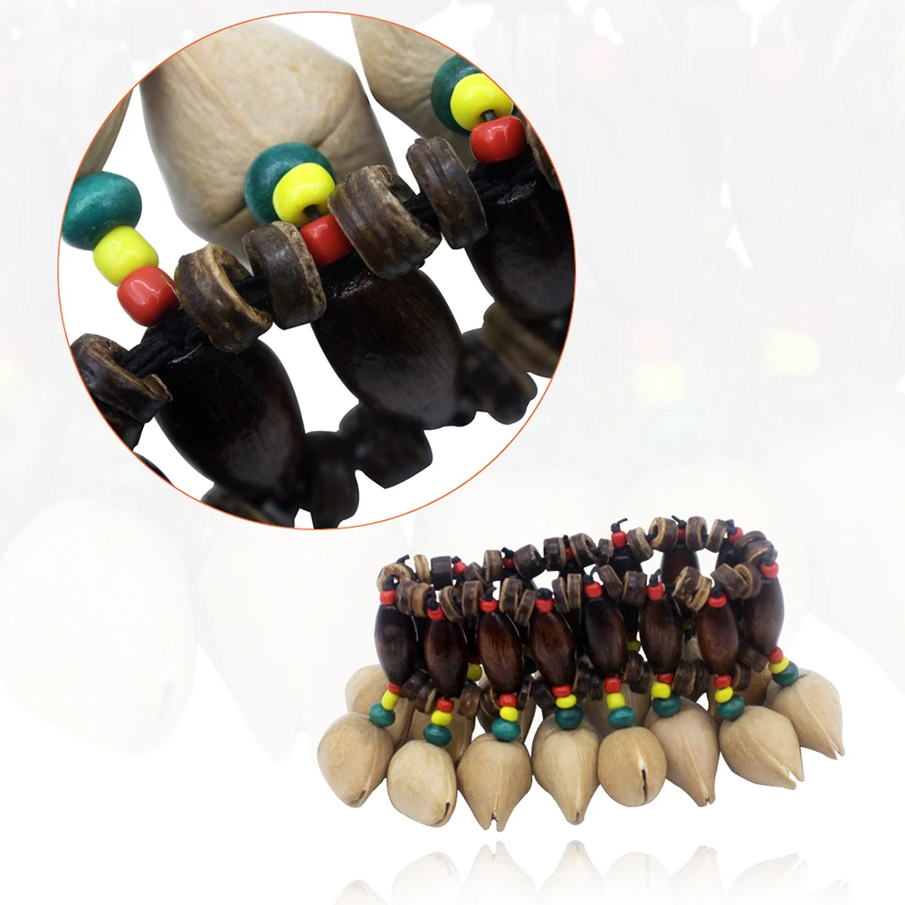 Ammoon ручной работы гайки в виде ракушки браслет Колокольчик для джембе Африканский барабан Conga ударные аксессуары