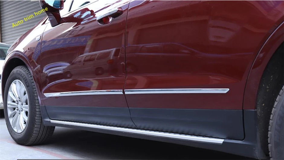 

Lapetus Outside Door Line Garnish Body Trim Accent Molding Cover Bezel Styling Protector 4 Pcs For Cadillac XT5 2017 2018 2019