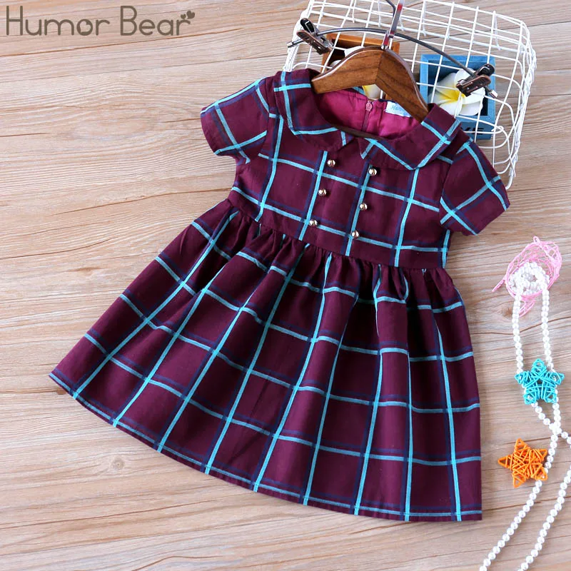 Humor Bear/ г.; Сетчатое платье для девочек; платье принцессы; вечерние платья-пачки на день рождения; Модная одежда для малышей; Детская летняя одежда - Цвет: red