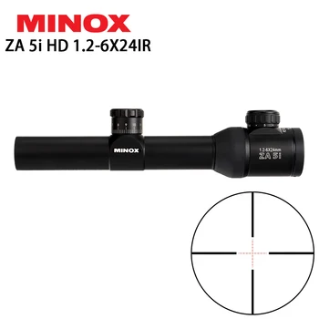 

MINOX ZA 5i HD 1.2-6X24 IR Compact Hunting Scope Tactical Glass Etched Illuminated Reticle Long Eye Relief Sight RifleScopes