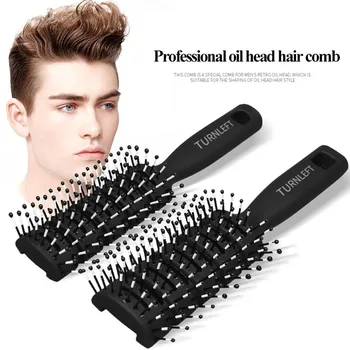 

Professional Anti-static Hair Brush Curved Row Hair Comb Hairstyle Scalp Massager Hairbrush Barber Hairdressing Styling Tools