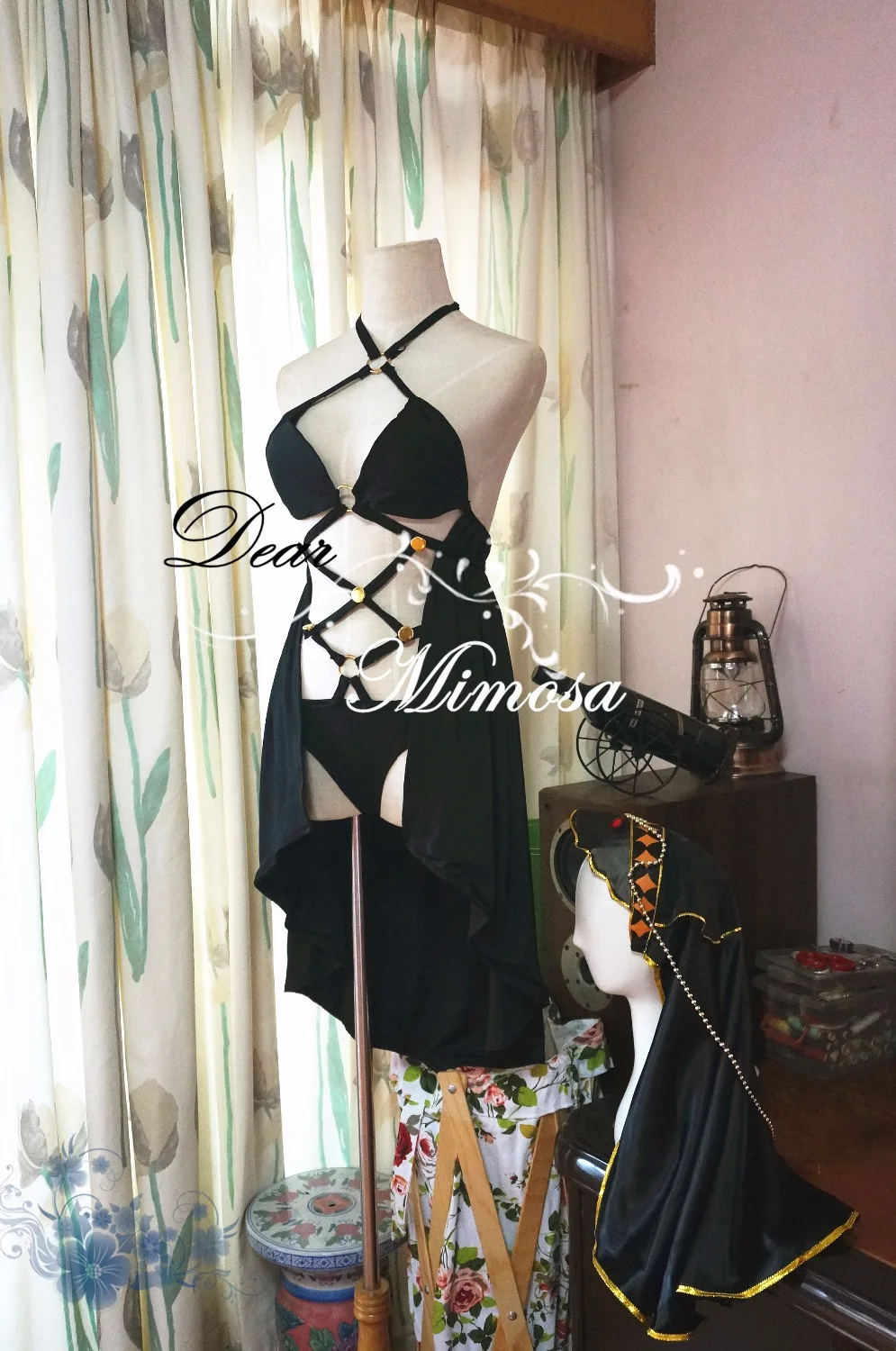 

Free Shipping Fate/Grand Order Lancer Scathach Cosplay Costume Halloween Uniforms Bodysuit+Cape Custom-made