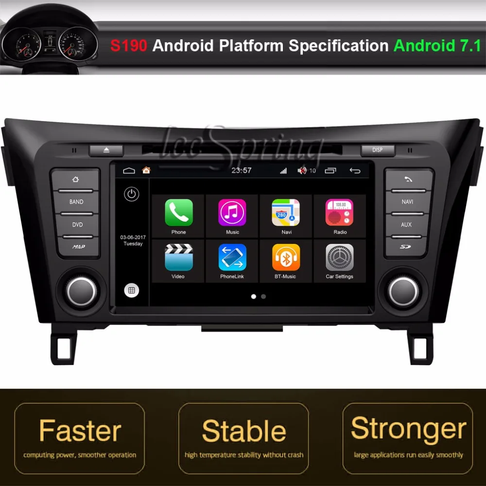 Discount Android 7.1 Car DVD GPS Player for Nissan 2014 Qashqai 0