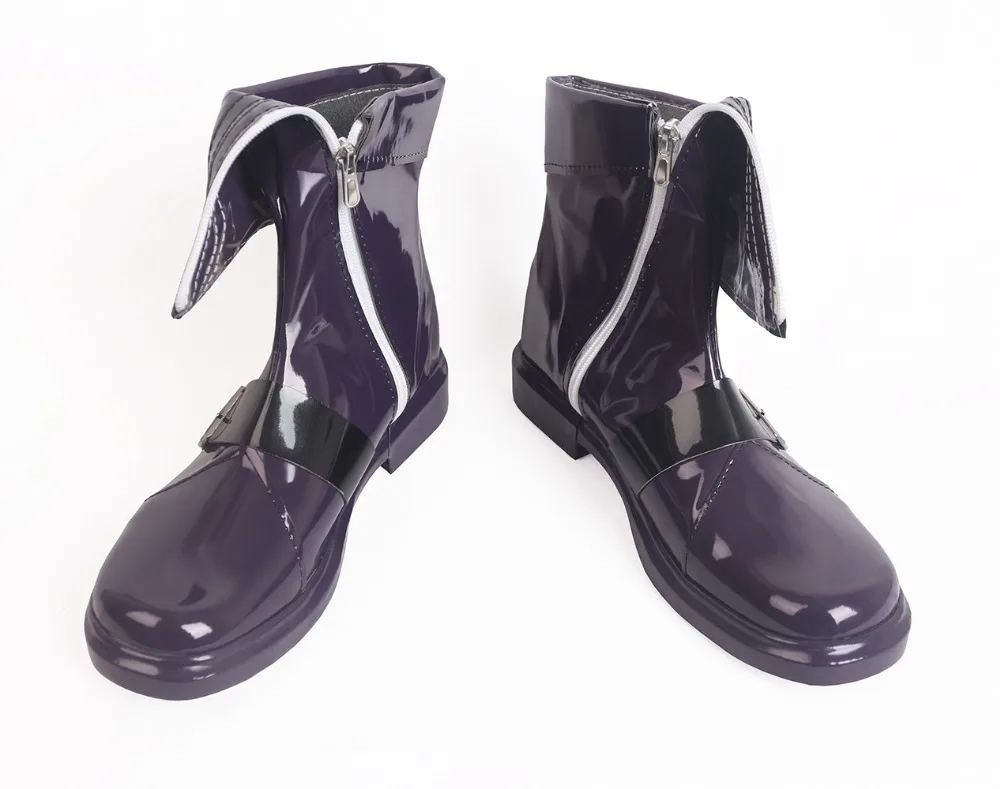 TouHou Project Izayol Sakuya Cosplay Boots Purple Shoes (2)