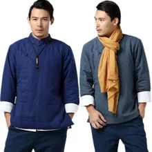 Новое поступление осенне-зимней хлопковой и льняной одежды в китайском стиле с хлопковой подкладкой в стиле ретро тонкая теплая короткая куртка D683