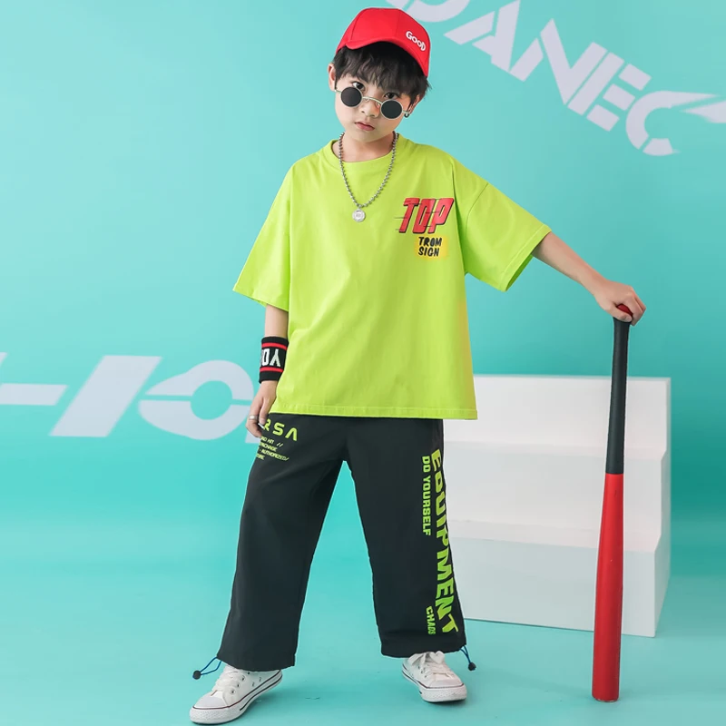Children Jazz Dance Costumes hip-hop Style Students Teams Modern Dance Girls Cheerleading Performance Costumes Outfits