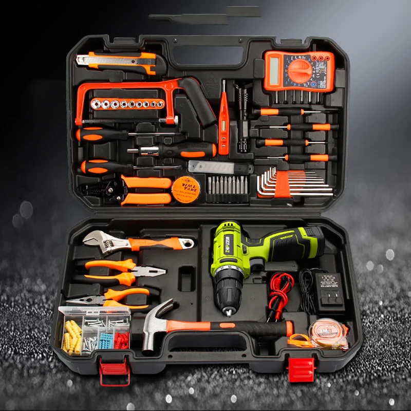 12 V Cordless Drill Electric Screwdriver Lithium-Ion Power Driver Variable Speed with LED Light