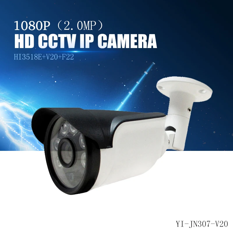 Tanie YiiSPO1080P kamera IP HD 2.0MP 3MP 4MP zewnętrzna wodoodporna noktowizor XMeye P2P CCTV metalowa kamera ONVIF IP65