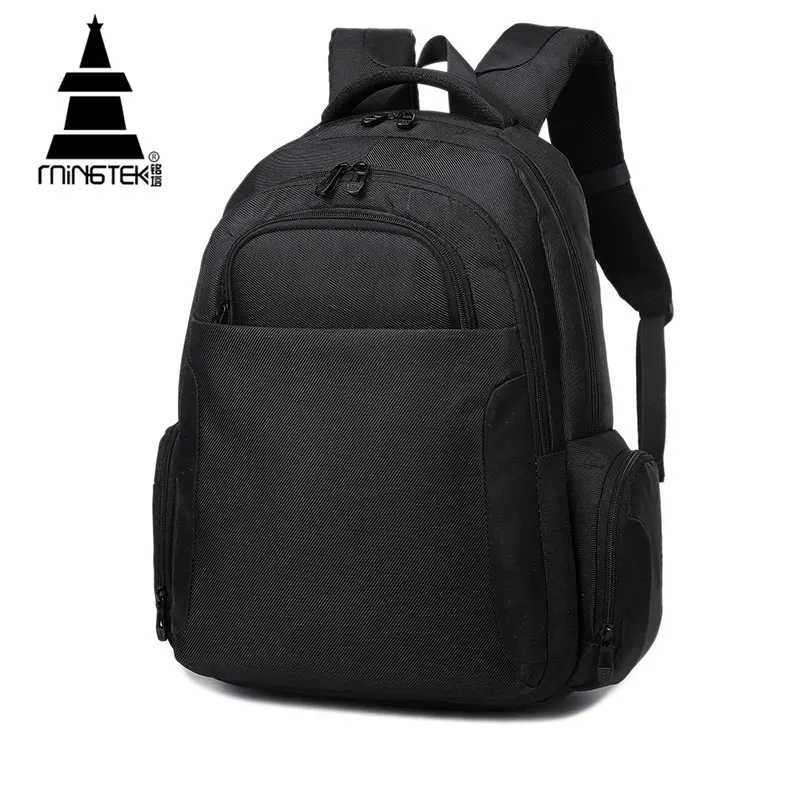 Black Men's Laptop Backpack Fashion Business Casual Backpack 2017 New
