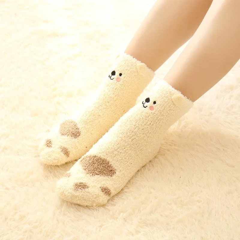 [COSPLACOOL] зимние милые носки для подарков на Рождество для женщин мультфильм животное лось Meias узоры в виде овцы, панды забавные носки теплые Kawaii Sox Calcetines
