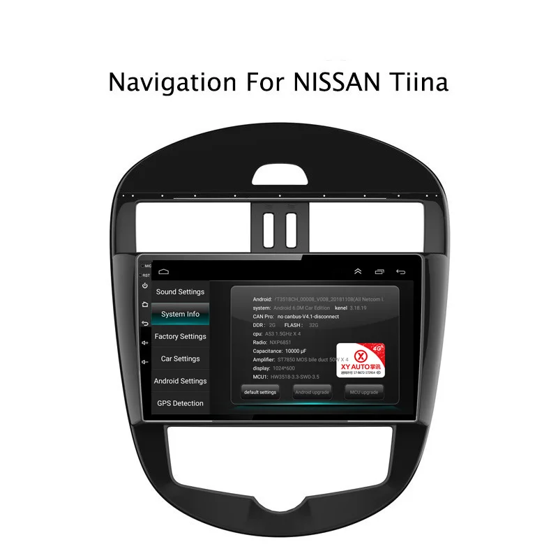 Sale 10.1" 2G RAM 32G ROM Car DVD GPS Navigation For Nissan Tiida 2011-2015 with Radio Head Unit,support 4G LTE 5