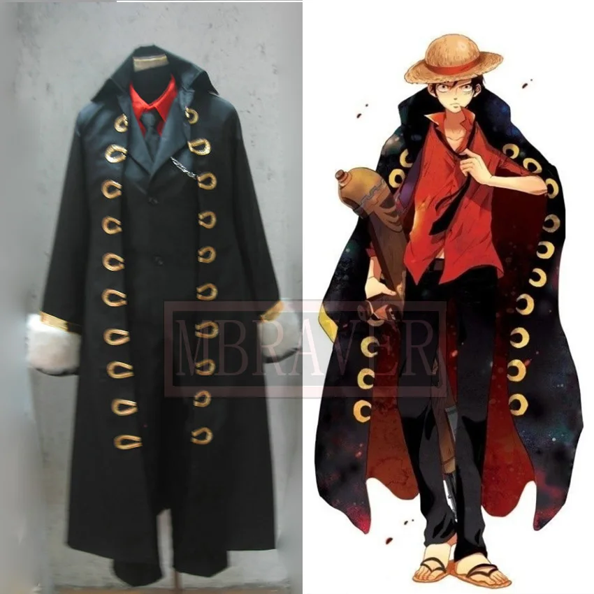 

Japanese Anime One Piece Monkey D Luffy Cosplay Costumes full set Custom Made Any Size