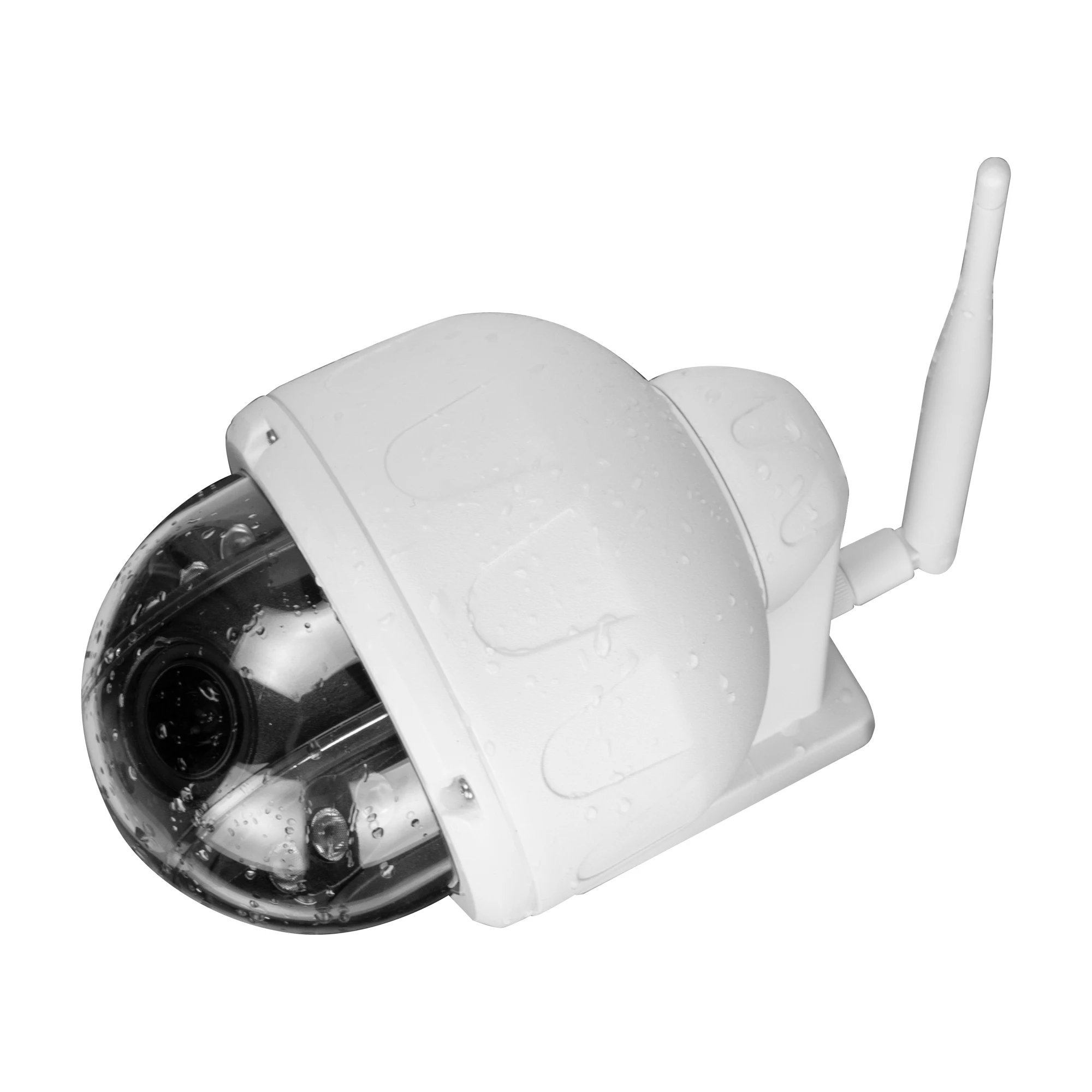 Беспроводная купольная IP камера PTZ для наружного наблюдения 720P HD 4 кратный зум
