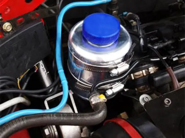 Hypertune SILVER Jdm алюминиевые гонки гидроусилитель руля жидкость резервуар зажимы HT