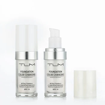 

Foundation 30ml Makeup Color Changing Liquid Foundation Matte High Coverage Concealer Cream Base Maquiagem Drop Ship