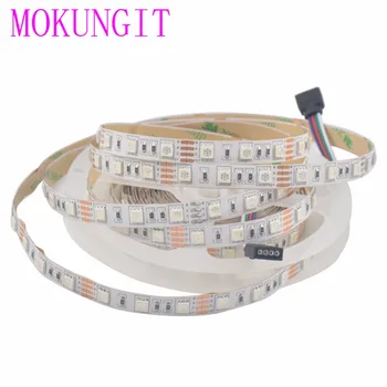 

50M 300 LEDs 5050 RGB 60pcs/m LED Strip Light LED Flexible Strip ribbon Light DC12V White/Black PCB Not Waterproof