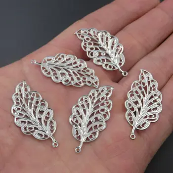 

Bird Feather Charm DIY Jewelry Accessories Stainless Steel Feather Charms Pendant