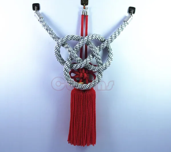ONE SET JP JUNCTION PRODUCE CAR SILVER KIN TSUNA ROPE & RED FUSA KIKU