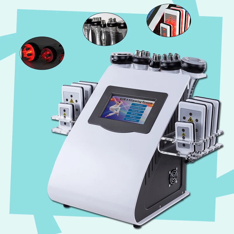 

2019 new 40k Ultrasonic liposuction Cavitation 8 Pads lipo Laser Slimming Machine Vacuum RF Skin Care Salon Spa Equipment CE