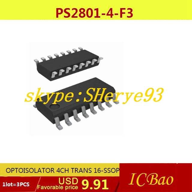 Free Shipping Electronic Components Original PS2801 4 F3 OPTOISOLATOR