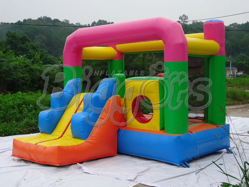 FREE SHIPPING BY SEA High Quality Commercial Inflatable Trampoline Inflatable Bouncer With Inflatable Slide