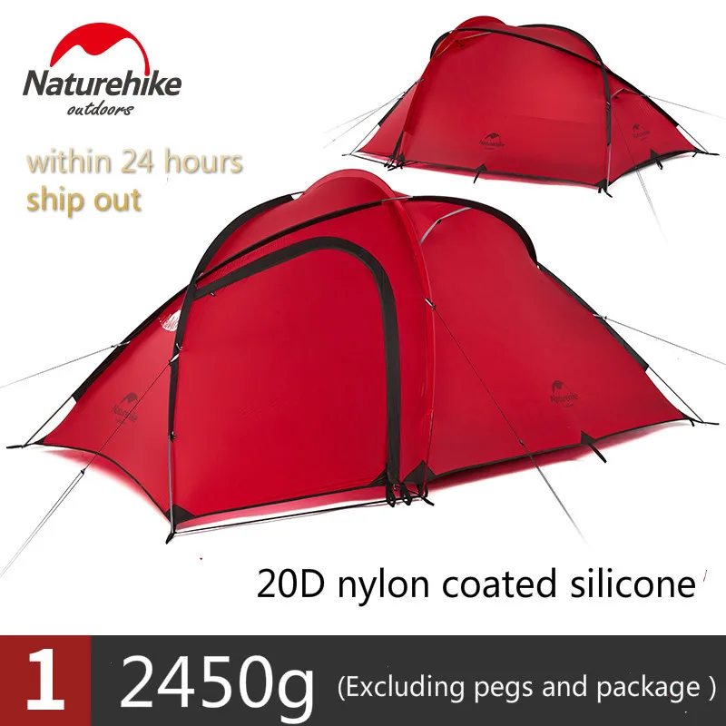 Naturehike уличная палатка Hiby Ultralight 3-4Persons двухслойная 4 сезонная семейная палатка 20D Силиконовая Водонепроницаемая палатка NH17K230-P