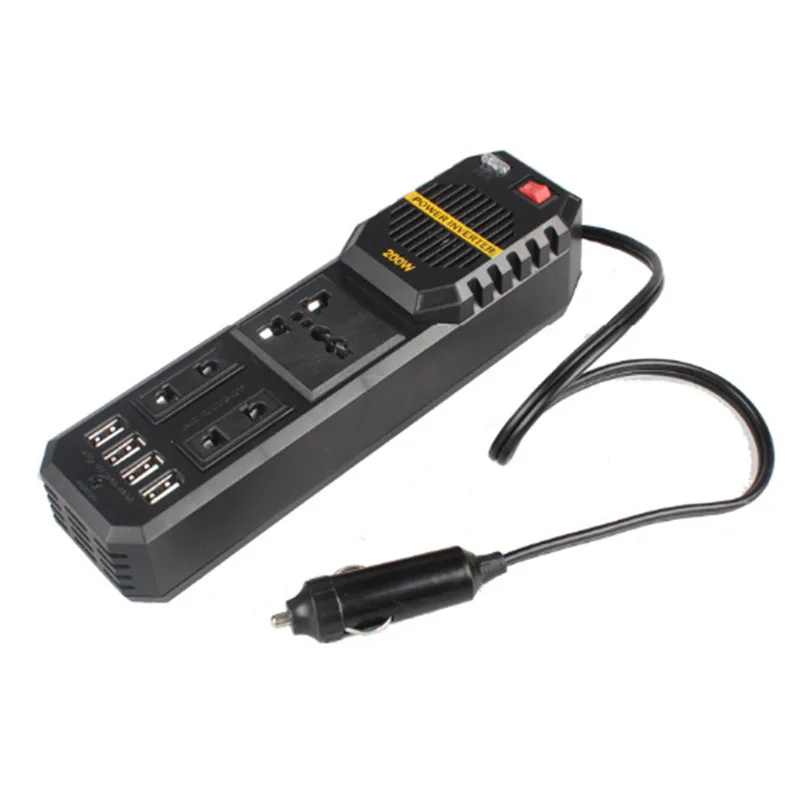 

200W Auto Omvormer Converter DC 12 V Naar AC 220V Adapter Auto Inverter Auto Styling & Autolader Car Accessories
