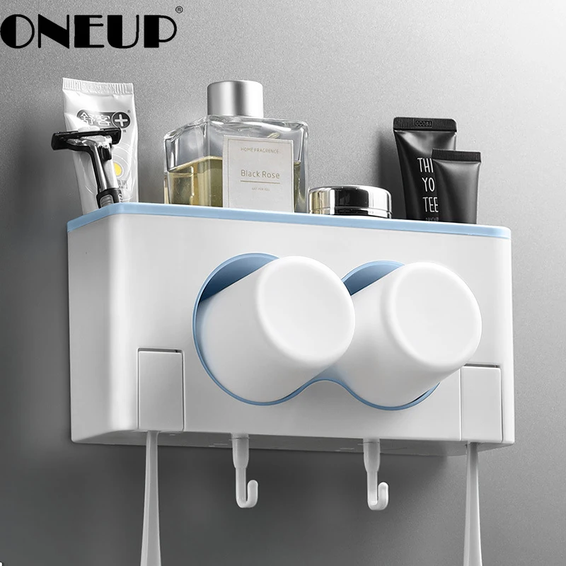 ONEUP водонепроницаемый держатель для зубных щеток без гвоздей набор аксессуаров