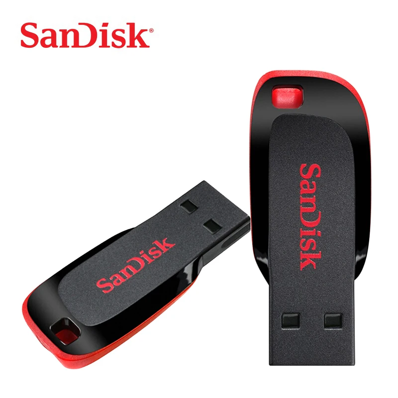 SanDisk USB флеш-накопитель Cruzer Blade U диск 8 ГБ 16 ГБ 32 ГБ 64 Гб 128 ГБ мини-накопитель USB 2,0 флеш-карта памяти SDCZ50