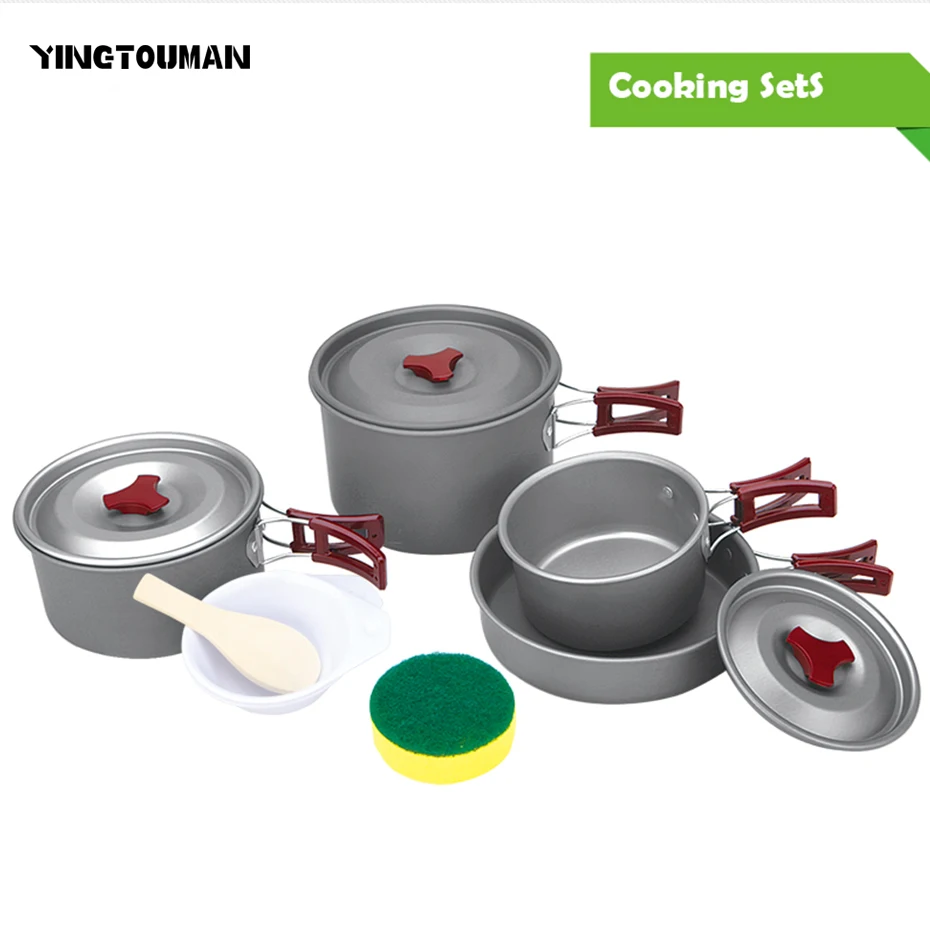 BRS 155 4 5 Person Aluminum Alloy Outdoor Camping Cookware Tableware